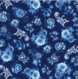 Delft Floral in Royal