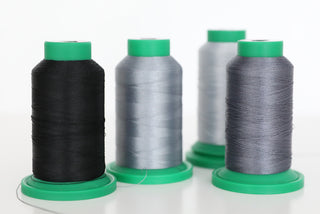 Isacord 1000m Polyester Thread - Grays, Whites & Blacks