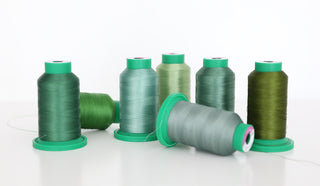 Isacord 1000m Polyester Thread - Greens