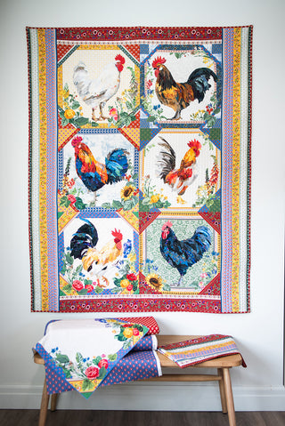 Petit Rouge Roosters Quilt Pattern