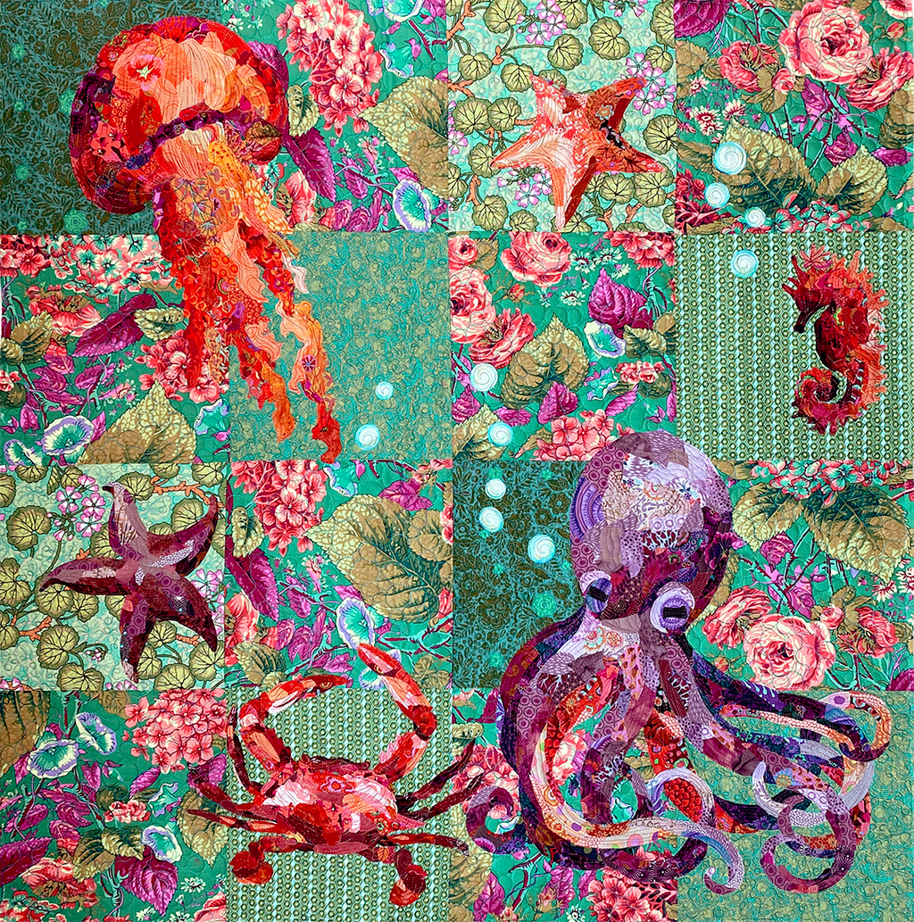octopus-garden-collage-quilter