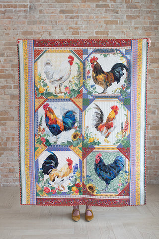 Petit Rouge Roosters Quilt Along