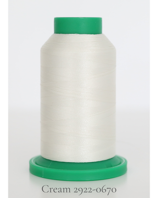 Isacord 1000m Polyester Thread - Grays, Whites & Blacks