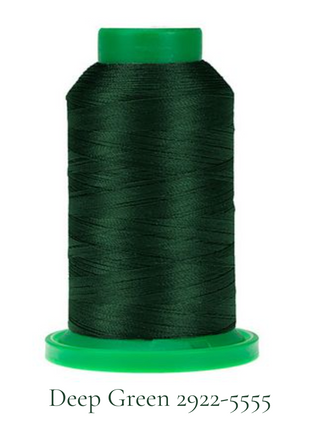 Isacord 1000m Polyester Thread - Greens