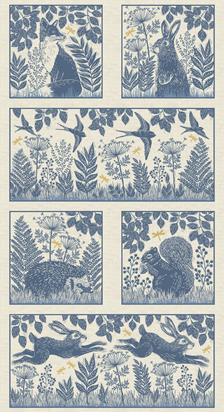 Hedgerow Panel in Blue