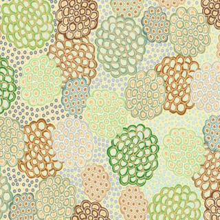 Dancing Flowers in Green