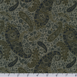 Vintage Petals & Paisleys in Gray