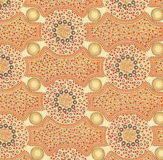 Bush Flowers in Ecru