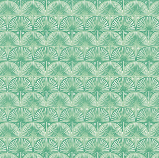 Fan Palm Scallop in Green