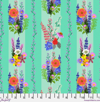 Floral Fusion in Aqua