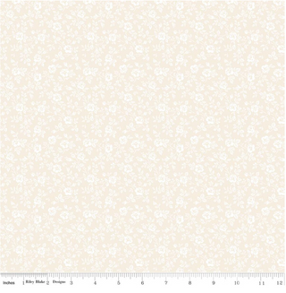 Small Floral in Cream Pearl