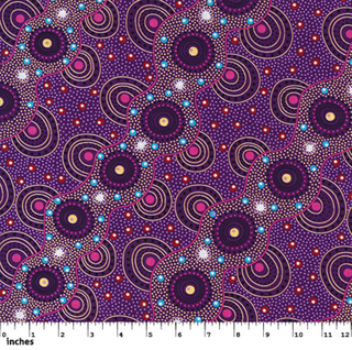 Bush Dreamings of Utopia in Purple