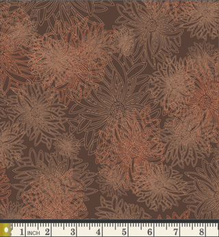 Floral Elements in Spicy Brown