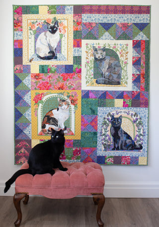 Flora & Felines Quilt Pattern