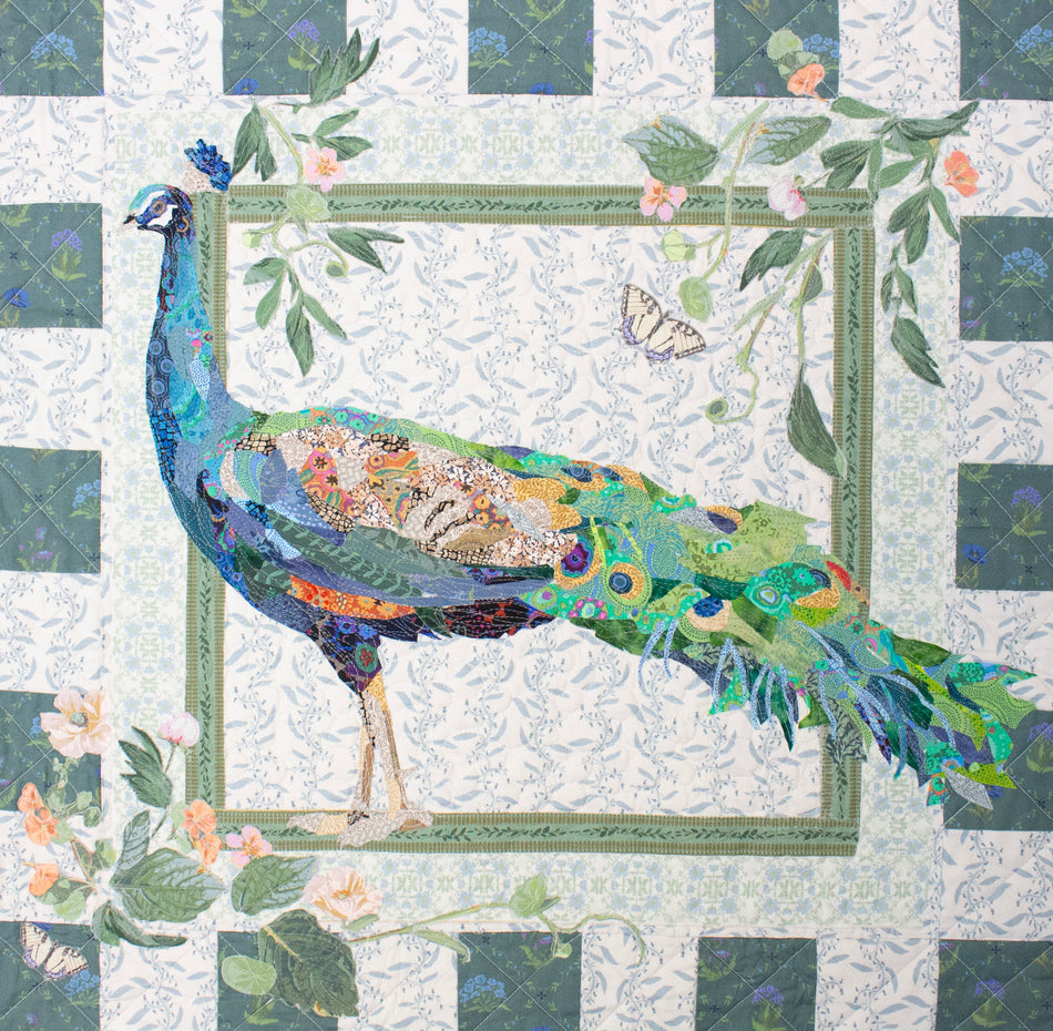 Peacock Downloadable Pattern – Collage Quilter