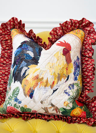 Petit Rouge Roosters Complete Quilt Kit