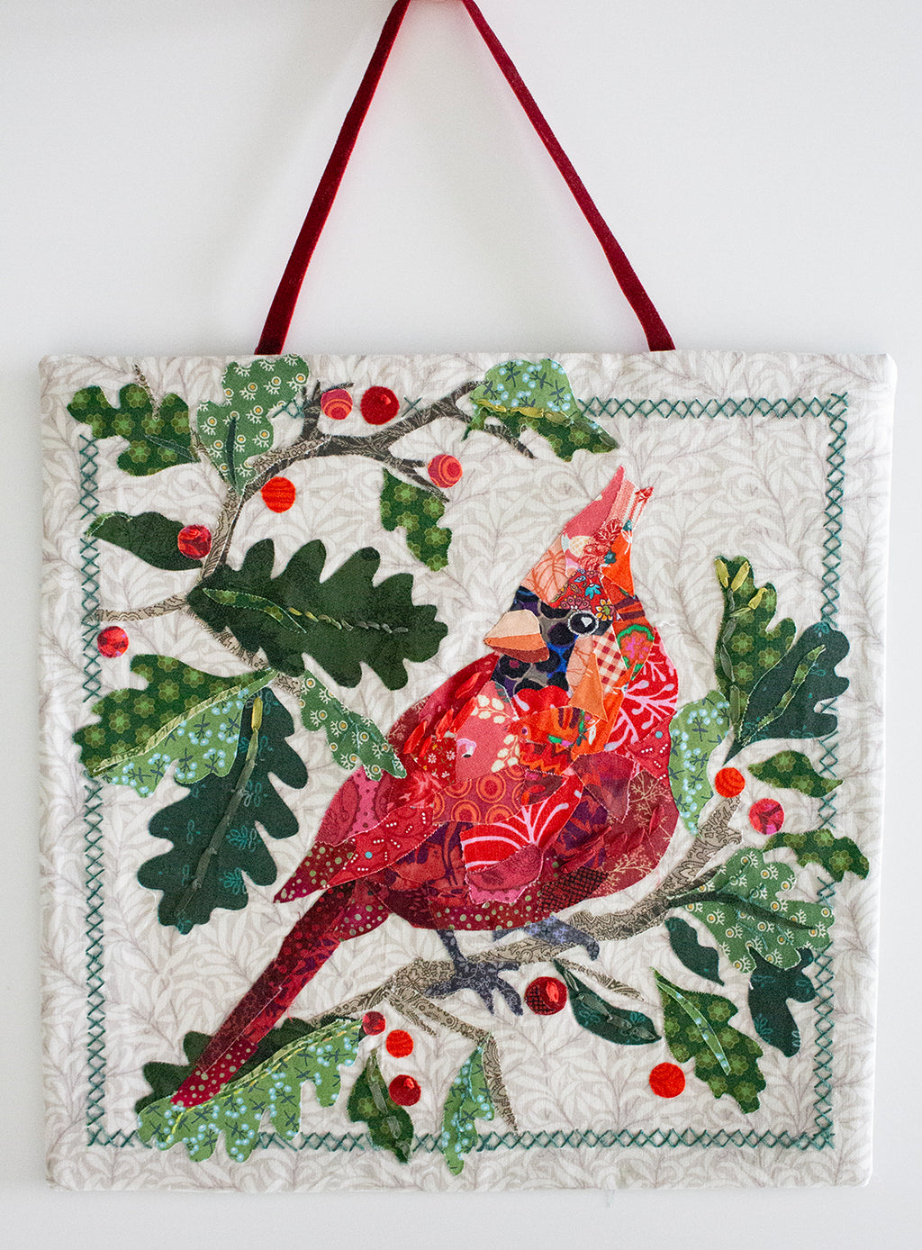 Winter Cardinal Downloadable Pattern – Collage Quilter