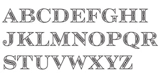 Family Crest Alphabet Letters