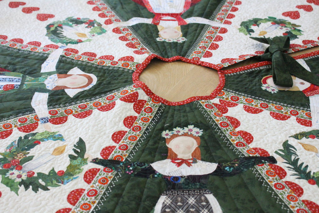 God Jul Tree Skirt Downloadable Pattern – Collage Quilter