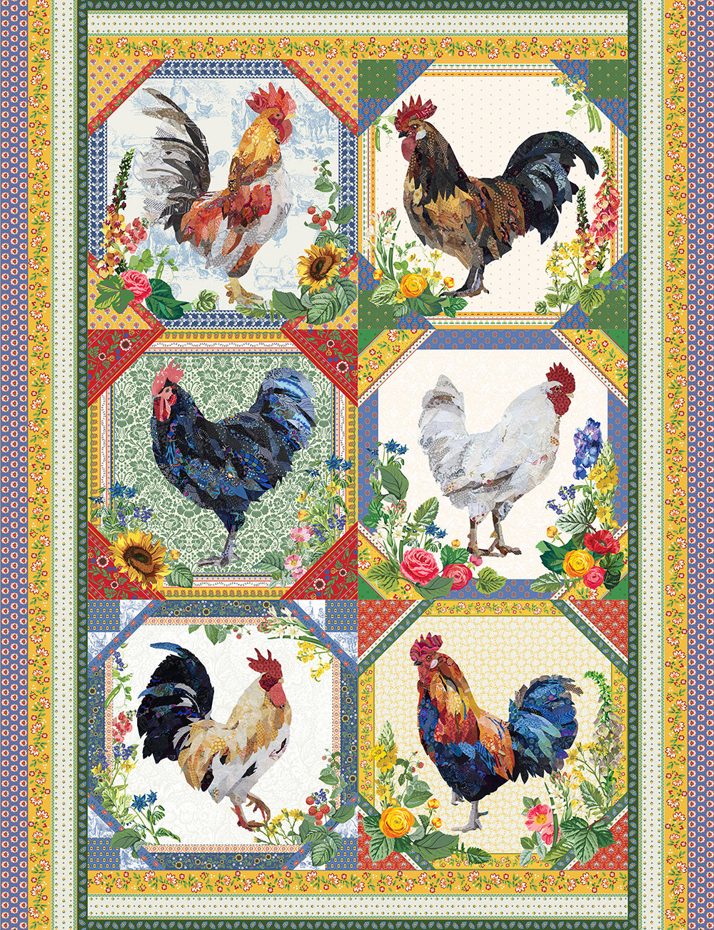Printable Rooster Patterns Poultry Rooster Chicken Country Vintage Art