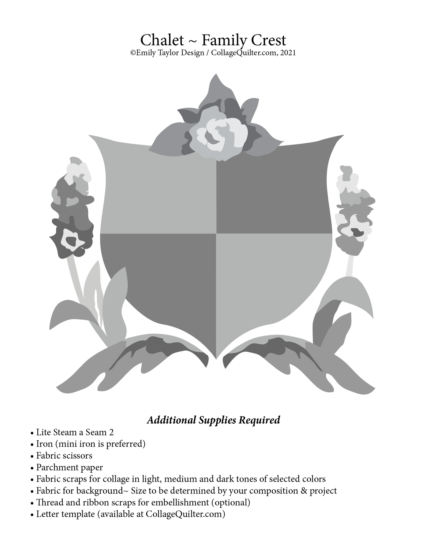 family crest template png