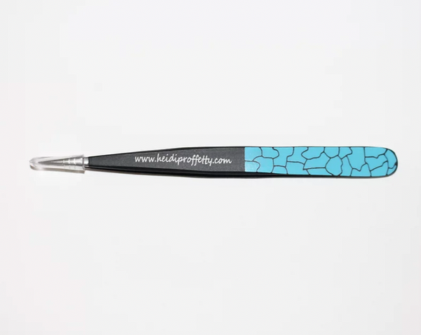 Sabrina Ed Pinzette Mit Gebogener Spitze – Silber, Für Nagelkunst & Augenbrauen