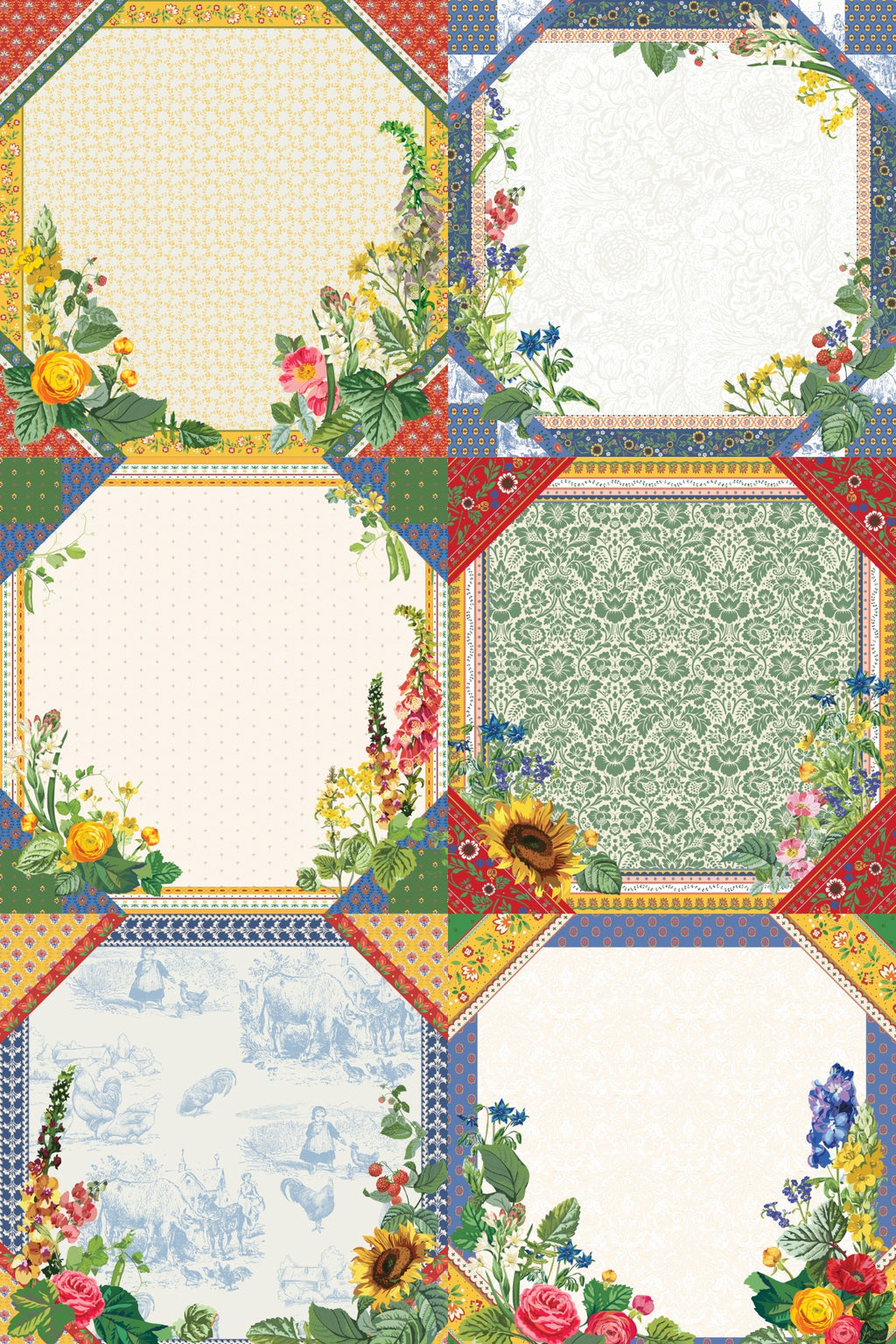 Petit Rouge Foundation Blocks – Collage Quilter