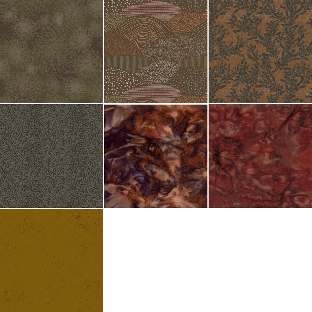 Brown Fabric Bundle – Collage Quilter